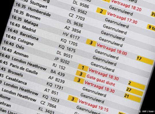 Tienduizenden claims vanwege vertraagde of geschrapte vluchten