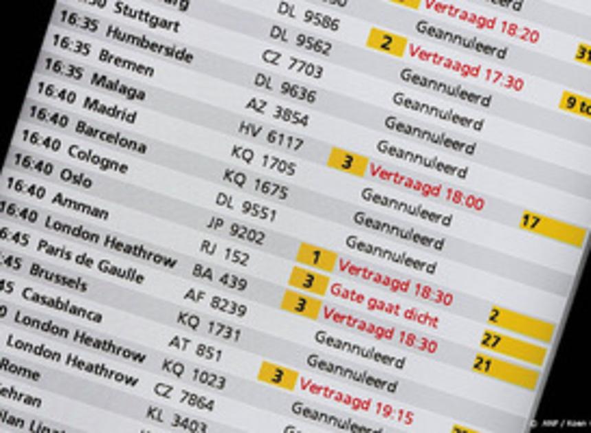 Tienduizenden claims vanwege vertraagde of geschrapte vluchten