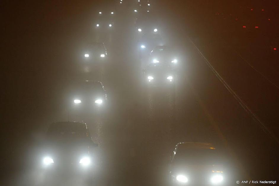 Code geel in midden en westen van het land vanwege dichte mist