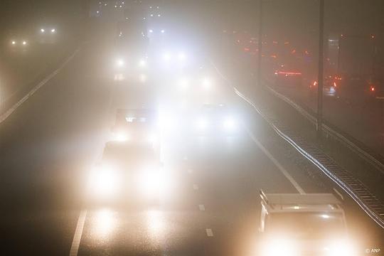 Mist: code geel in vier provincies