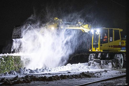 ProRail zet morgen extra mensen en materieel in vanwege verwachte sneeuw