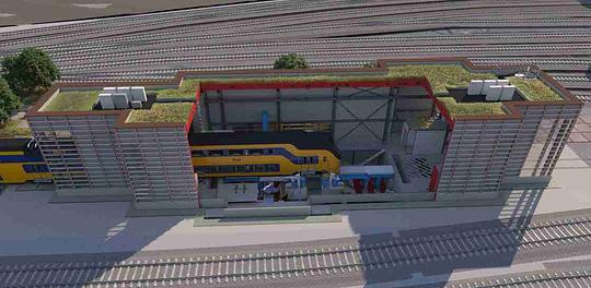 Duurzame kuilwielenbank verbetert het treinonderhoud 