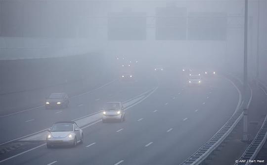 Code geel in groot deel van het land om dichte mist